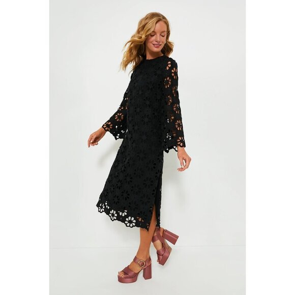 NWT Tuckernuck Noir Eyelet Hutton Dress - Picture 3 of 6